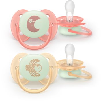 Philips Avent Ultrasoft Night SCF094/02 0-6m suzetă - imagine 2